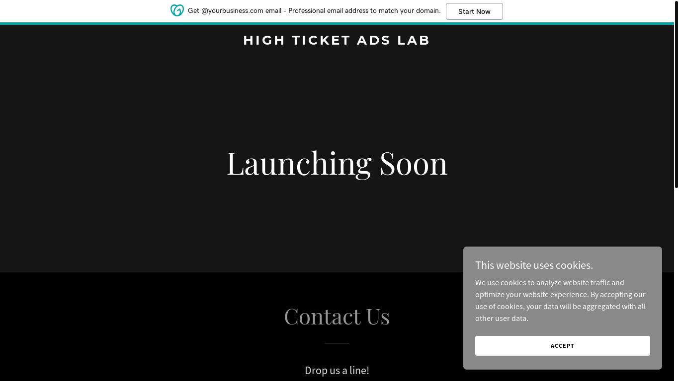 the desktop screenshot of highticketadslab.com