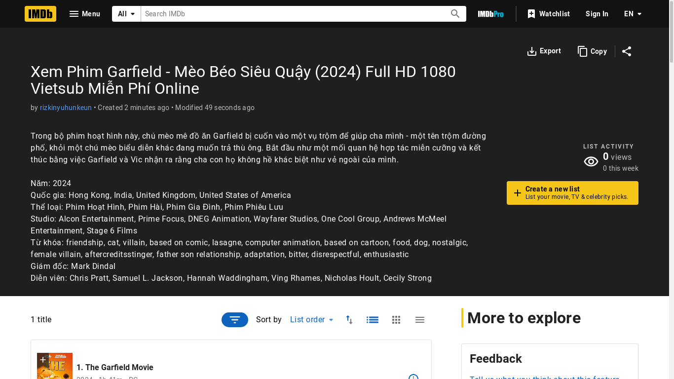 the desktop screenshot of m.imdb.com