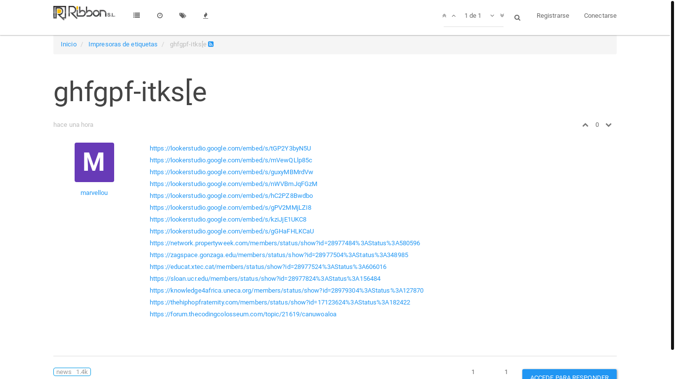 the desktop screenshot of foro.ribbon.es