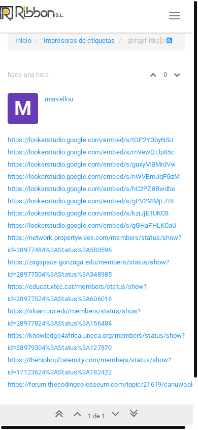 the mobile screenshot of foro.ribbon.es