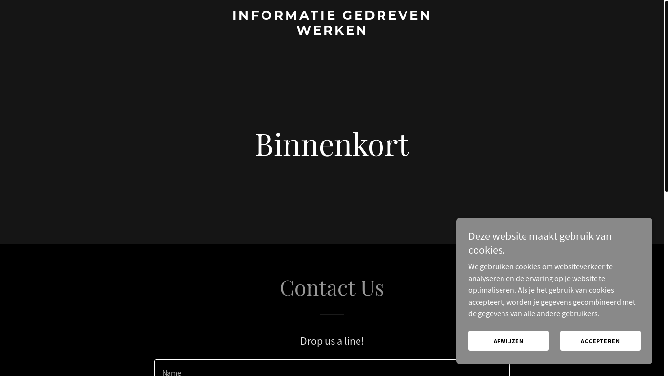 the desktop screenshot of informatiegedrevenwerken.com