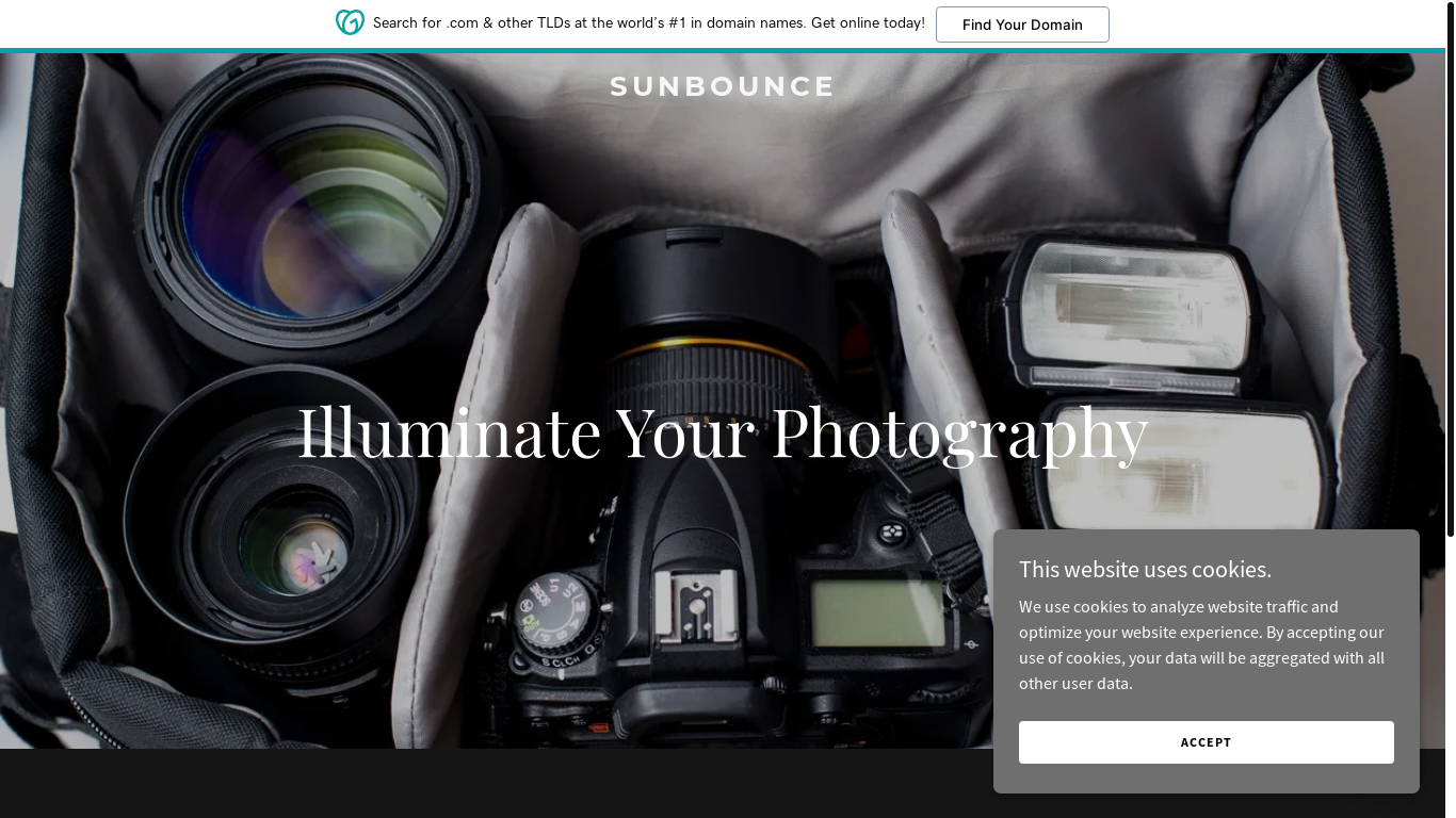 the desktop screenshot of sunbounce.ca