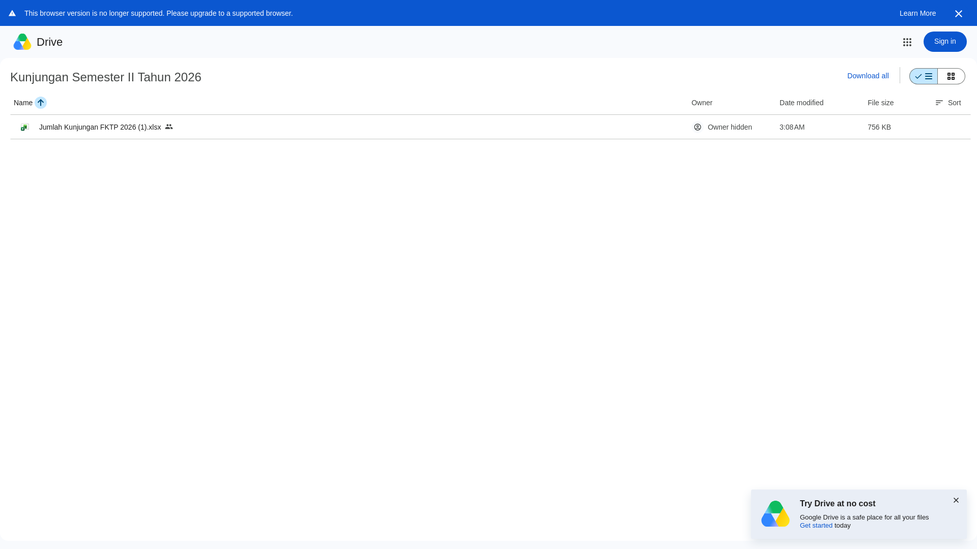Kunjungan Semester II Tahun 2026 - Google Drive - URL Scan Results ...
