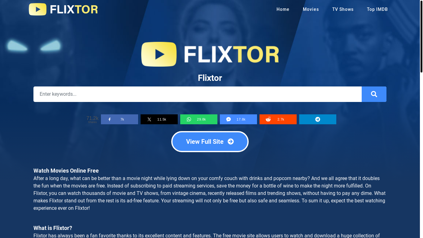 the desktop screenshot of flixtor.win