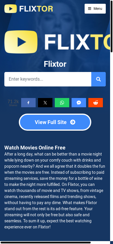 the mobile screenshot of flixtor.win