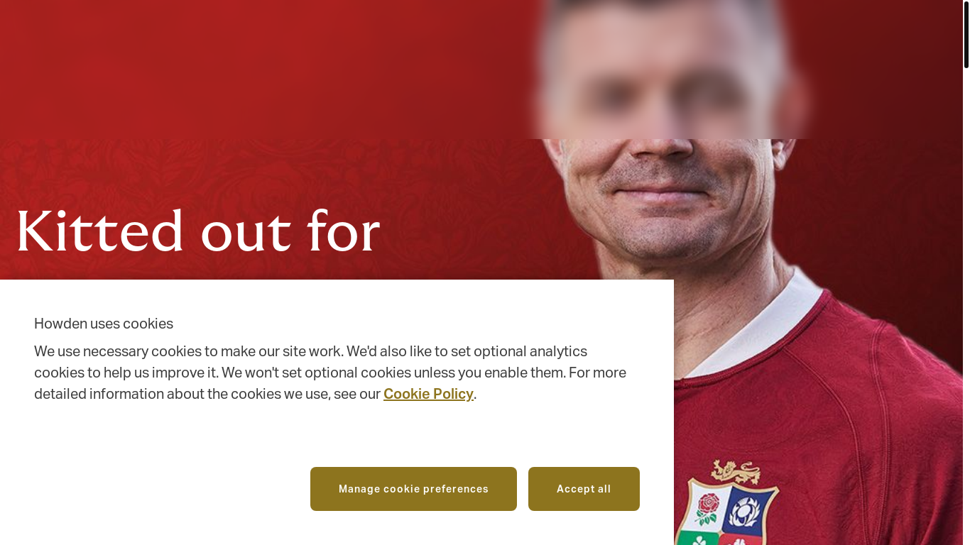 the desktop screenshot of www.howdengroup.com