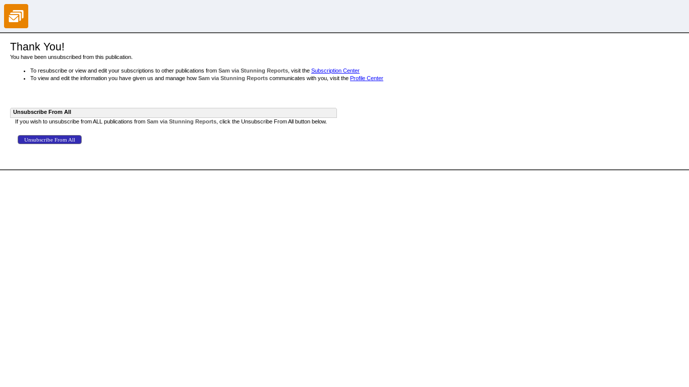 the desktop screenshot of click.sr.stunningreports.com
