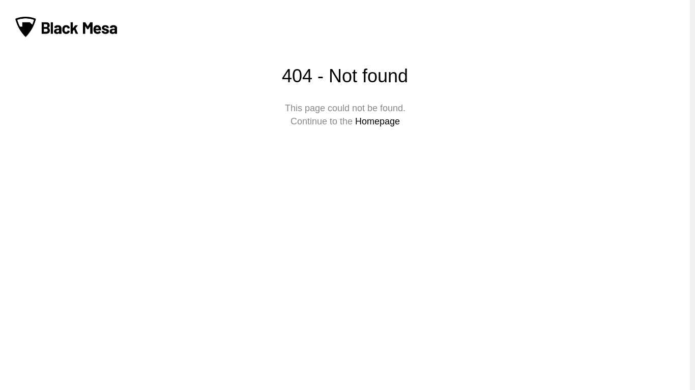 the desktop screenshot of blackmesa.com