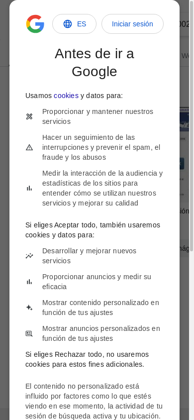 the mobile screenshot of www.google.com
