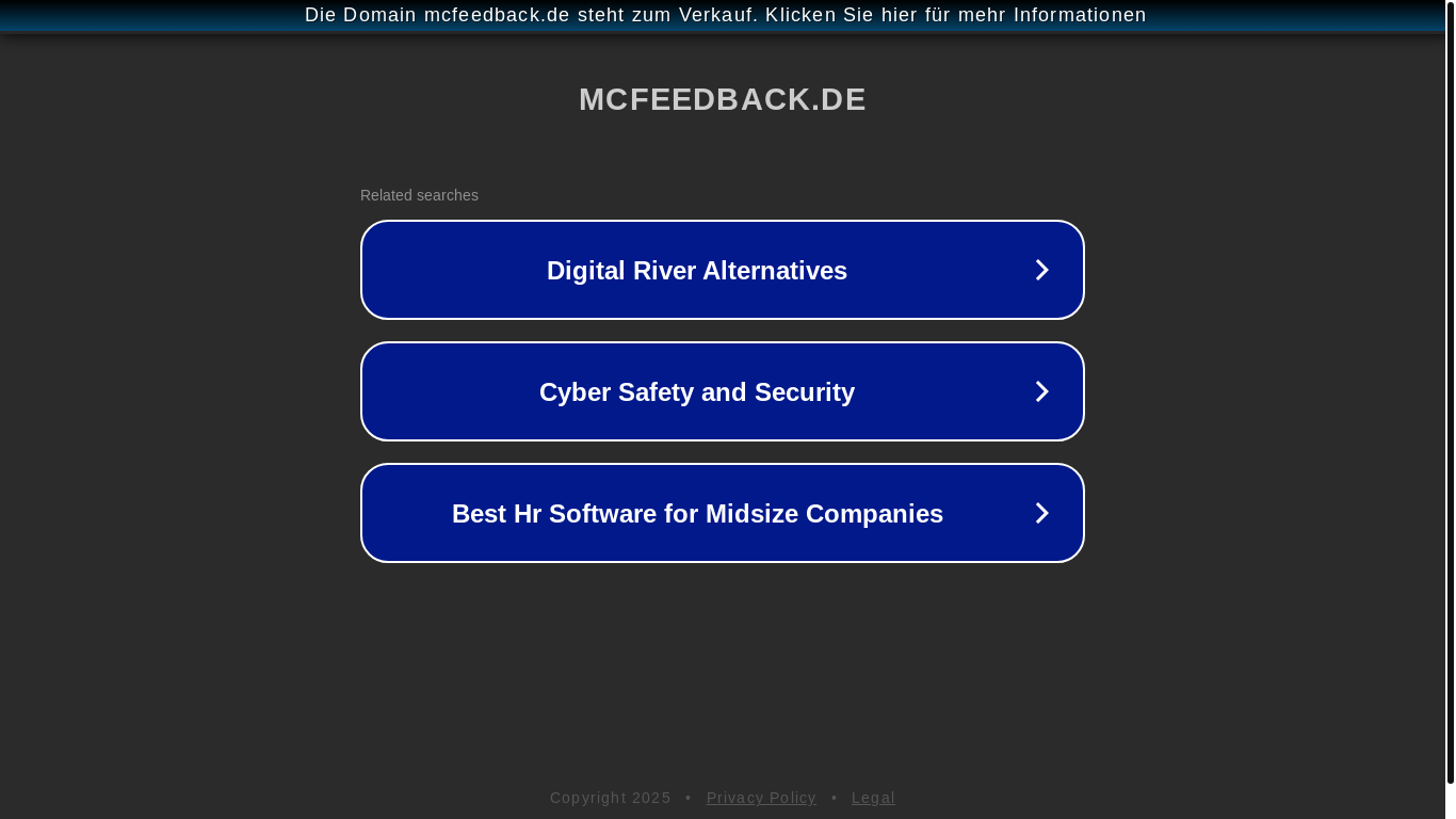 the desktop screenshot of www4.mcfeedback.de