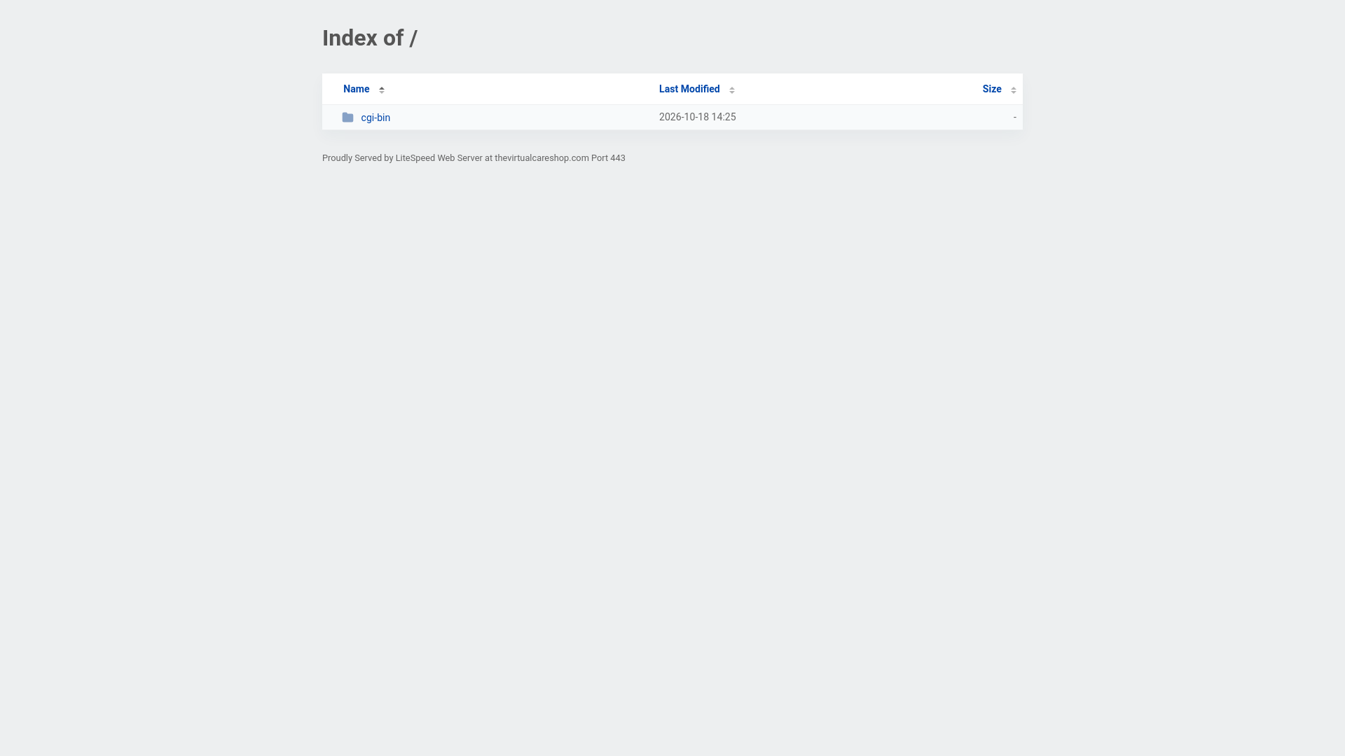 Index of / - URL Scan Results | Tiny Scan