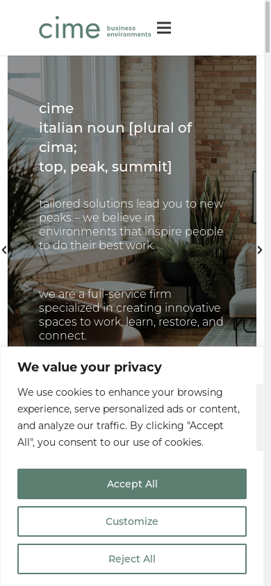 the mobile screenshot of www.cimedecor.ca