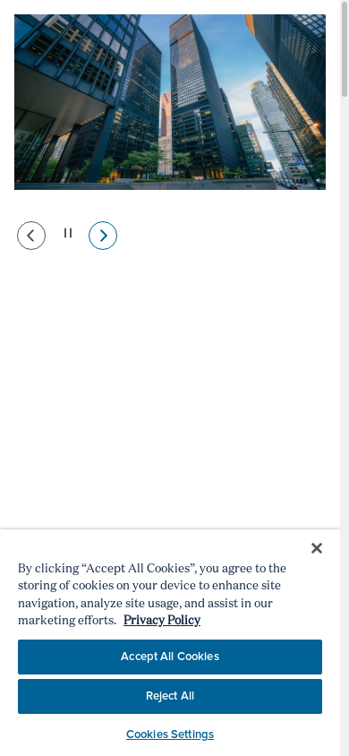 the mobile screenshot of cadillacfairview.com