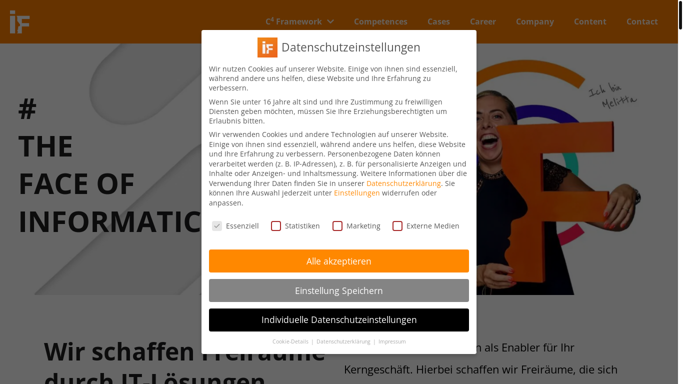 the desktop screenshot of www.interface-ag.com