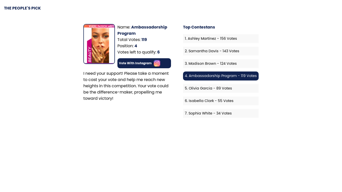 the desktop screenshot of votenexus.site