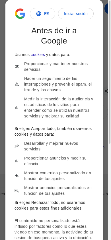 the mobile screenshot of www.google.com