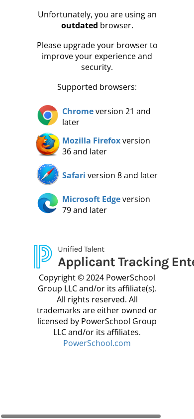 the mobile screenshot of www.atenterprise.powerschool.com