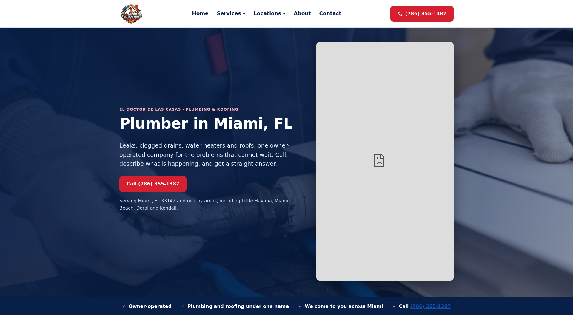 Plumber Miami | El Doctor De Las Casas - URL Scan Results | Tiny Scan