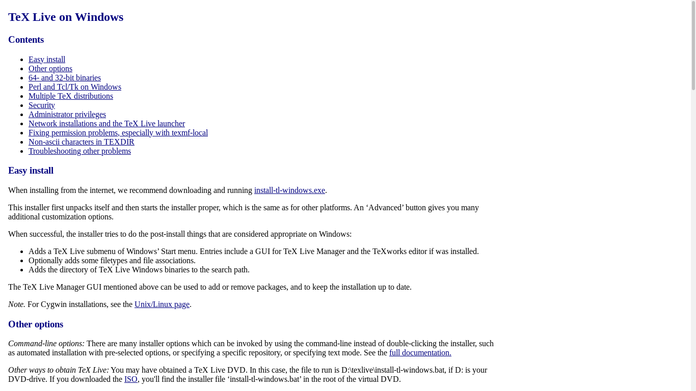 the desktop screenshot of tug.org