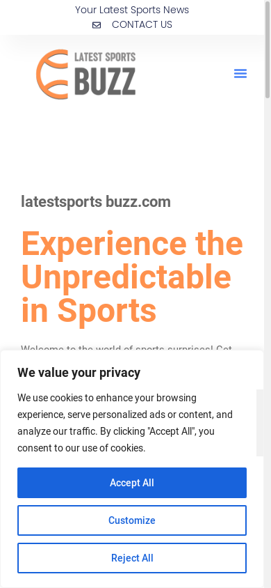 the mobile screenshot of latestsportsbuzz.com