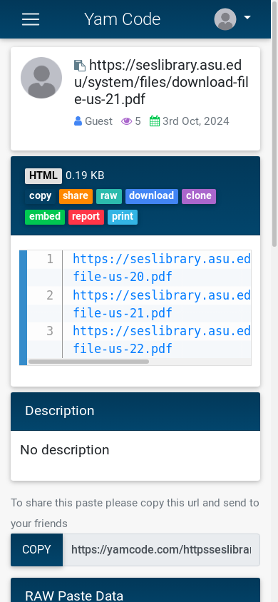 the mobile screenshot of yamcode.com