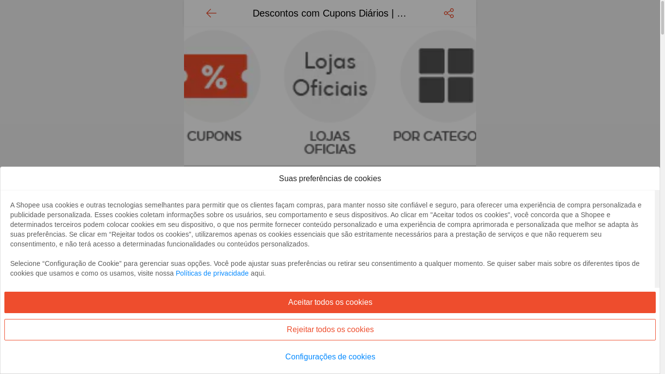 the desktop screenshot of shopee.com.br