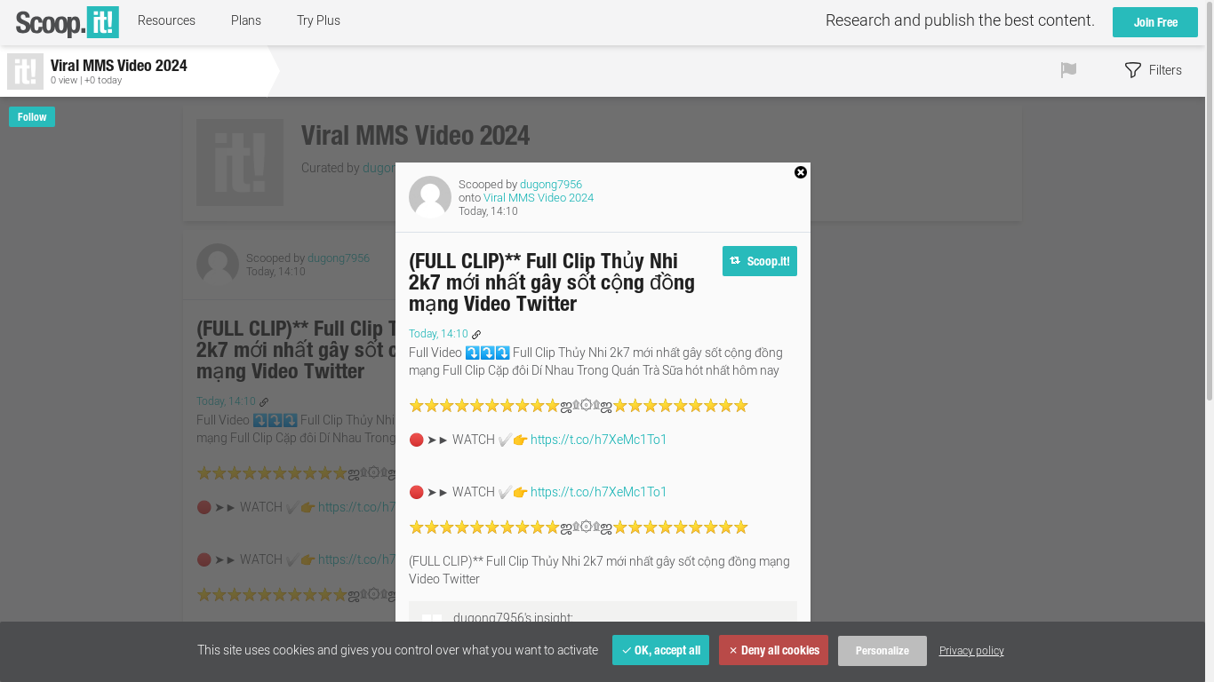 the desktop screenshot of www.scoop.it