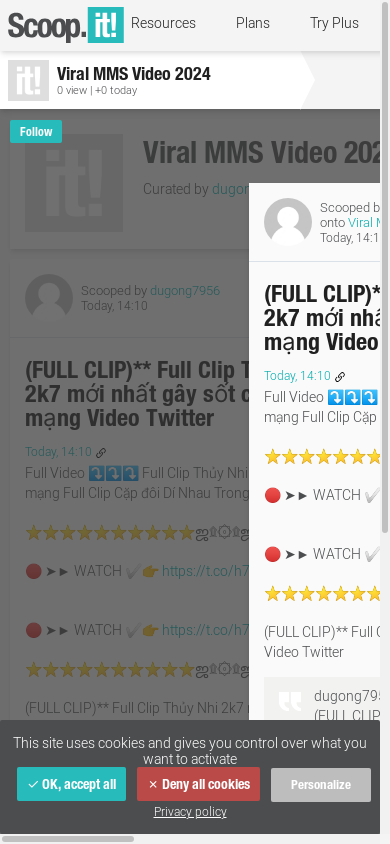 the mobile screenshot of www.scoop.it