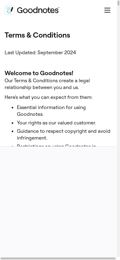 the mobile screenshot of www.goodnotes.com
