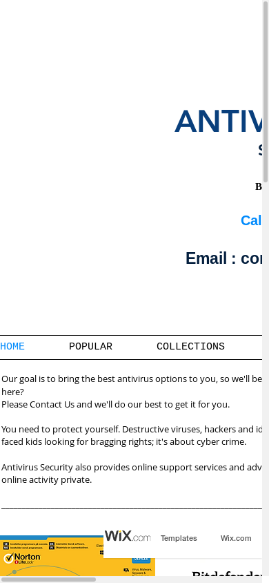 the mobile screenshot of www.antivirus-security.org