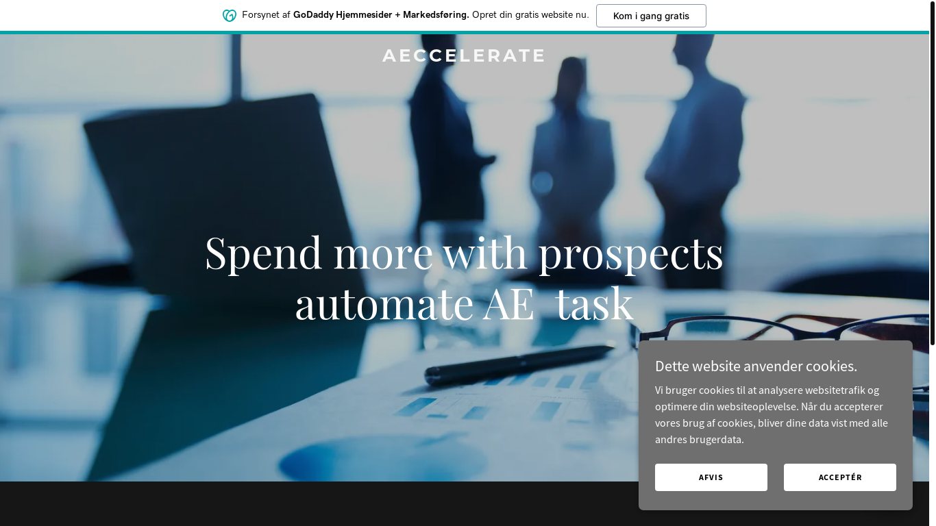 the desktop screenshot of aeccelerate.com