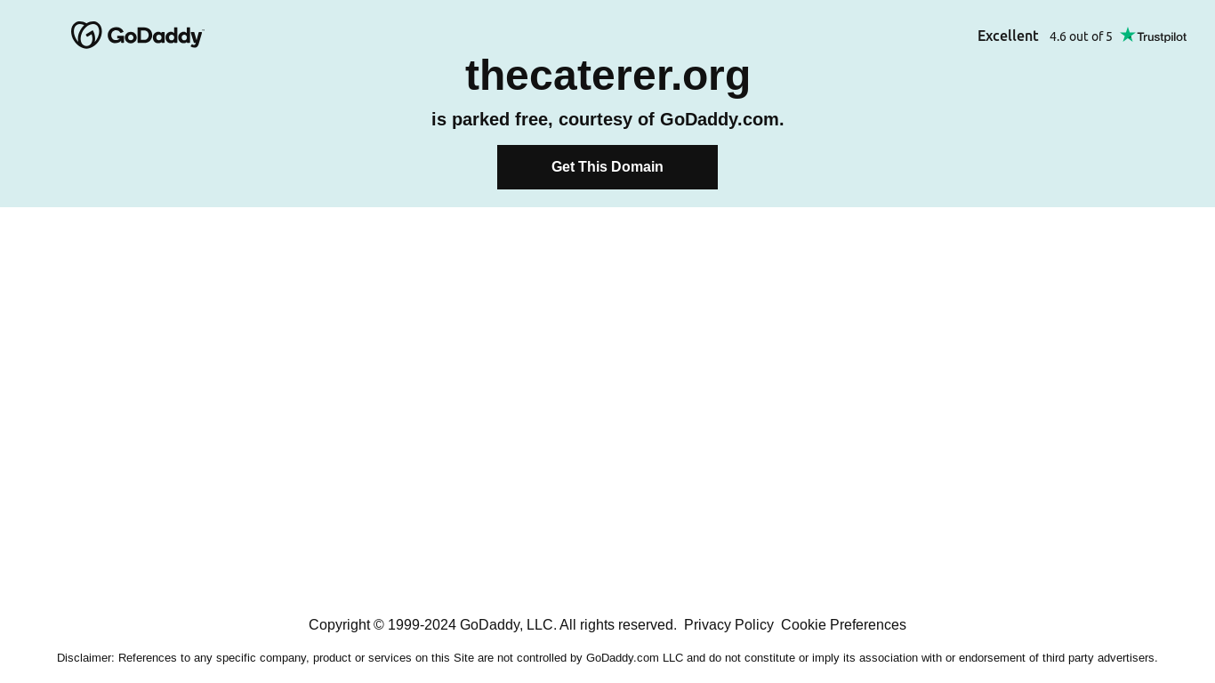 the desktop screenshot of thecaterer.org