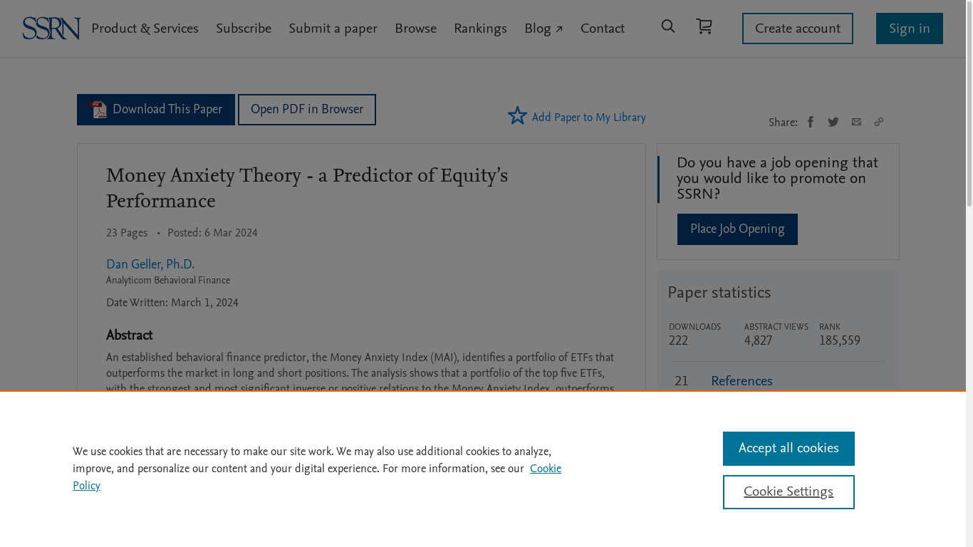 the desktop screenshot of papers.ssrn.com