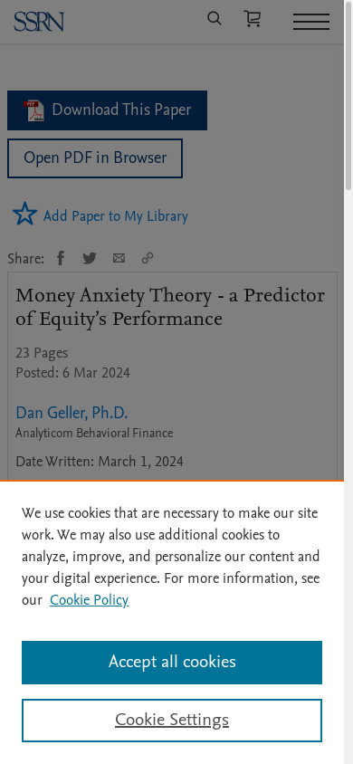 the mobile screenshot of papers.ssrn.com