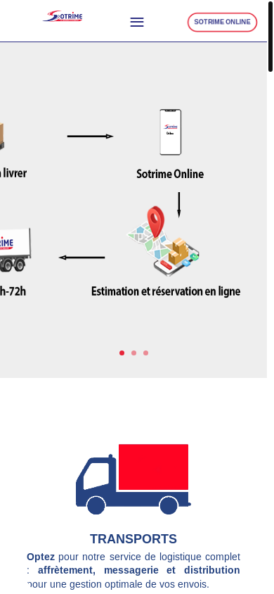 the mobile screenshot of www.sotrime.fr