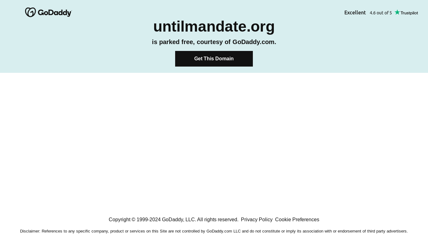 the desktop screenshot of untilmandate.org