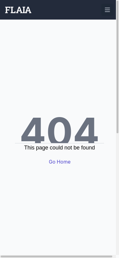 the mobile screenshot of events.flaia.org