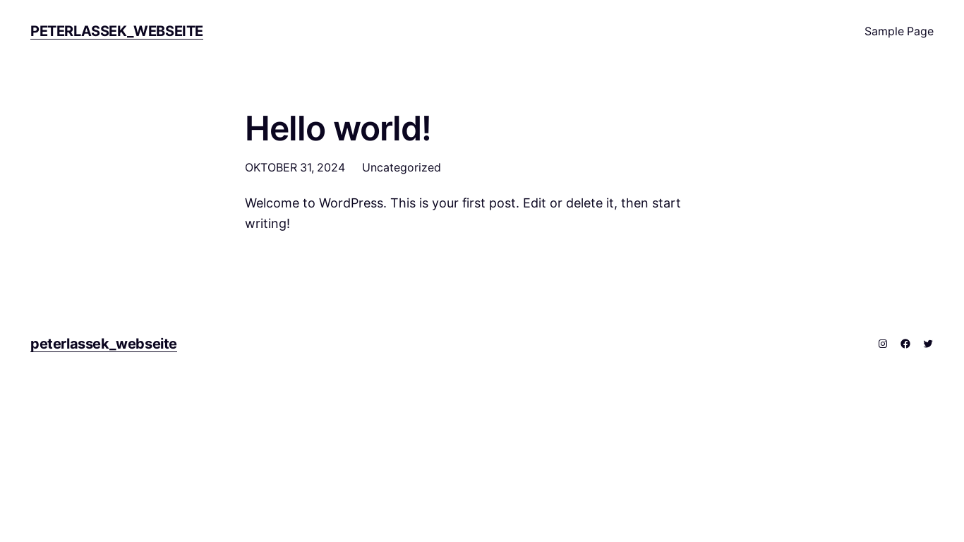 the desktop screenshot of peterlassek.de