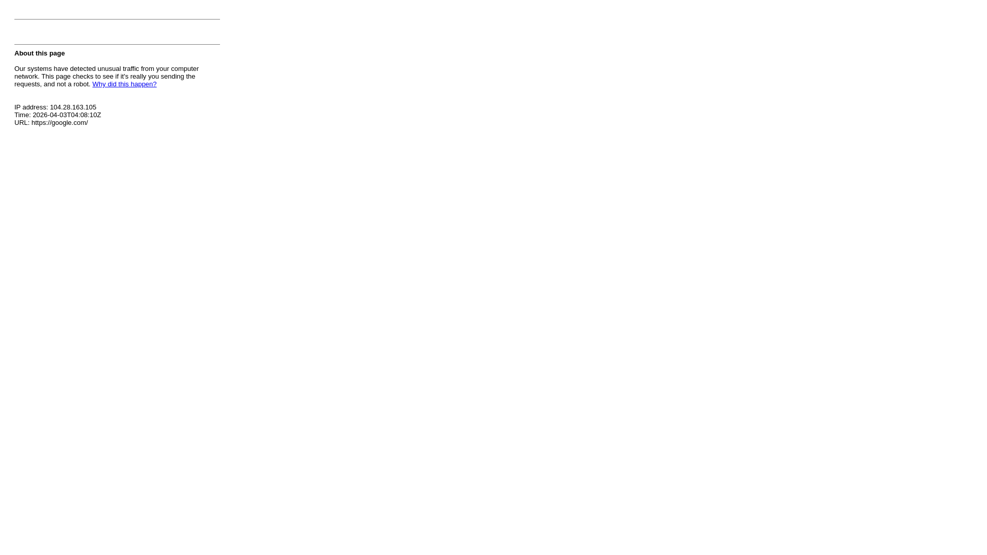 https://google.com/ - URL Scan Results | Tiny Scan