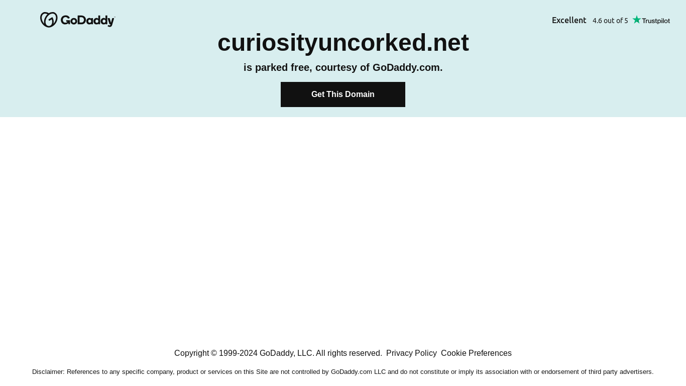 the desktop screenshot of curiosityuncorked.net
