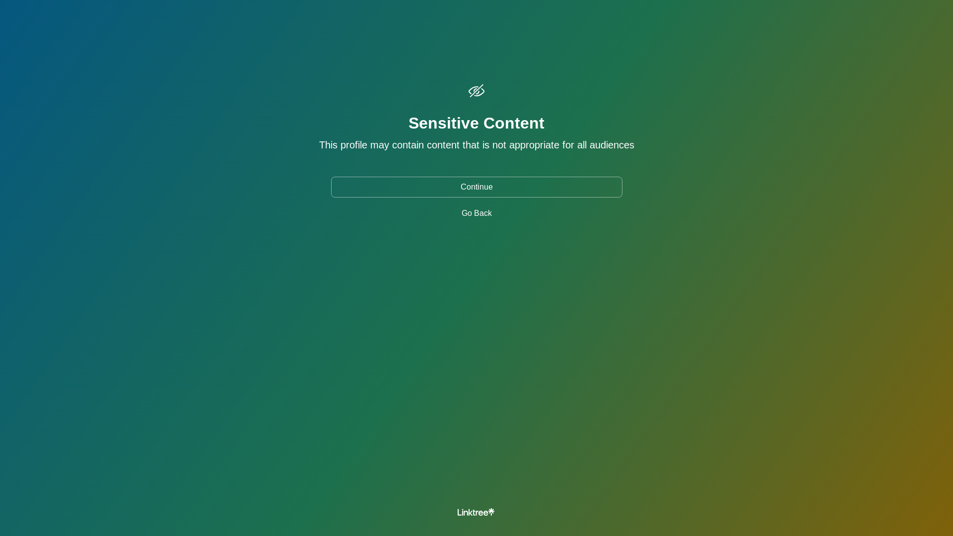 the desktop screenshot of linktr.ee