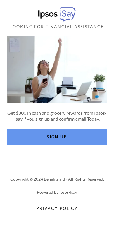 the mobile screenshot of benefitsaid.godaddysites.com