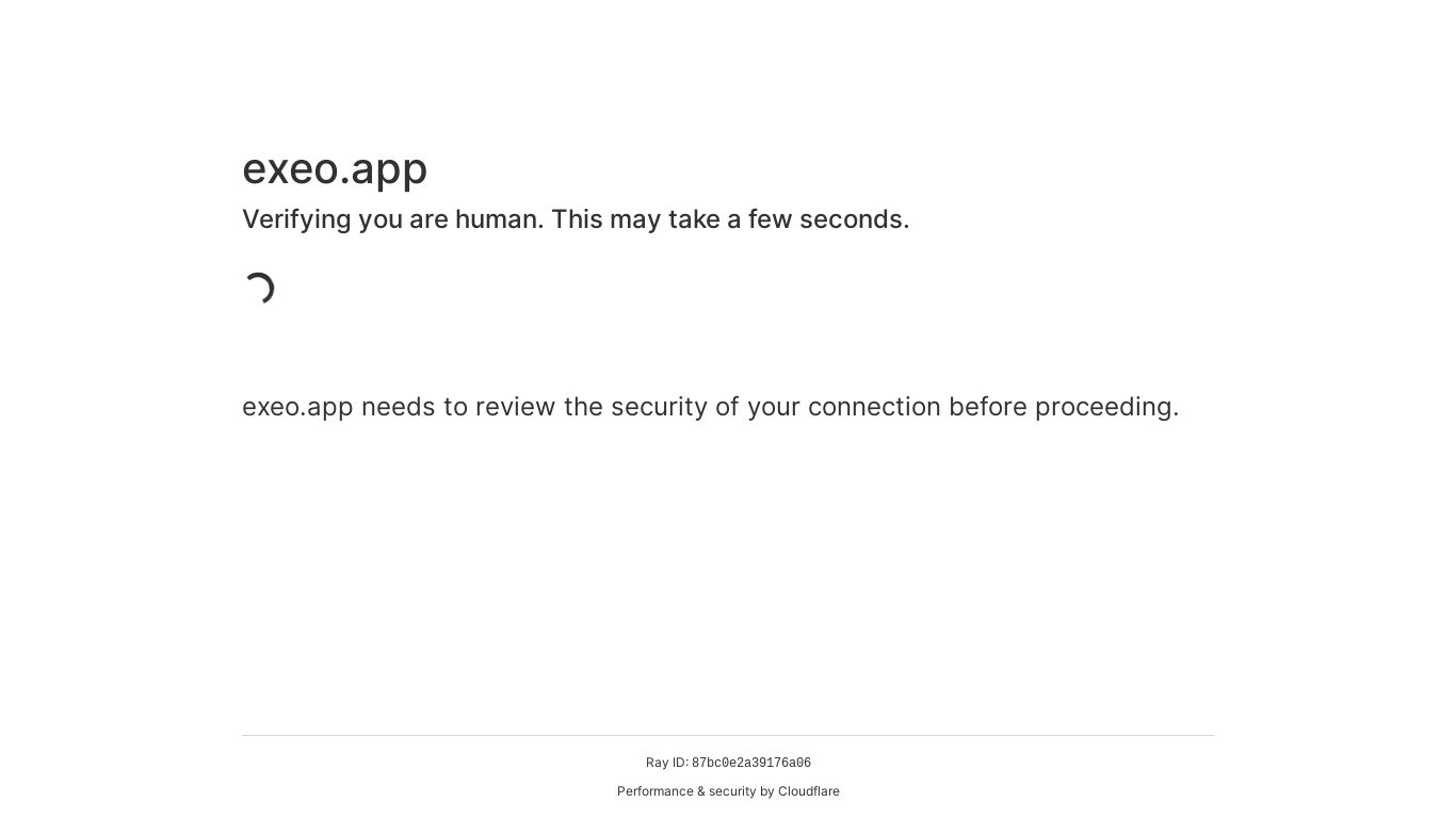 the desktop screenshot of exeo.app
