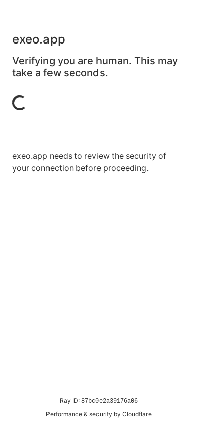 the mobile screenshot of exeo.app