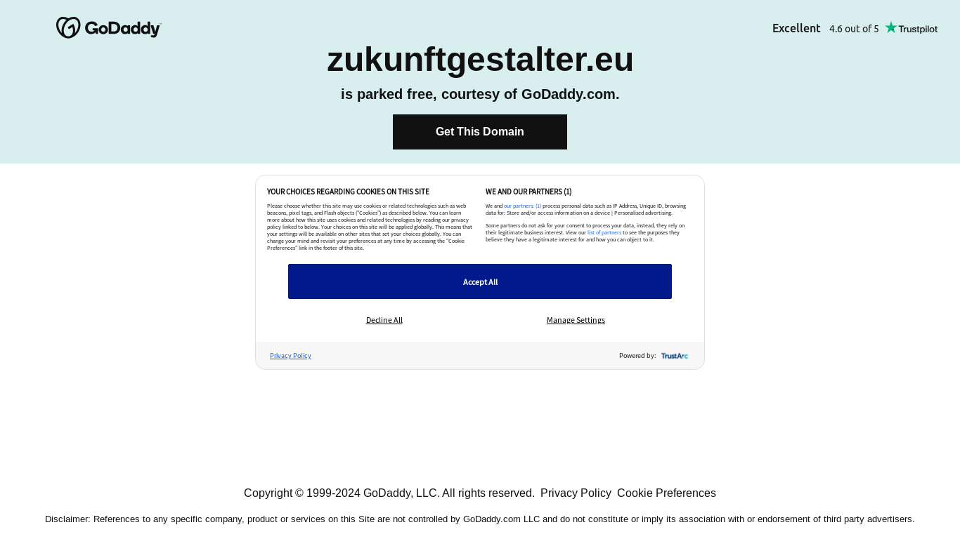 the desktop screenshot of zukunftgestalter.eu