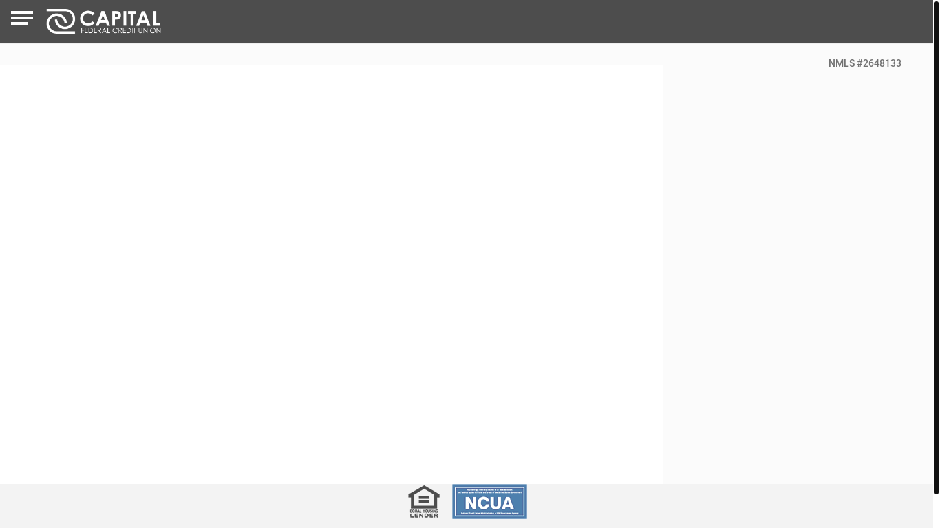 the desktop screenshot of tstaley-capitalfcu.mortgagewebcenter.com