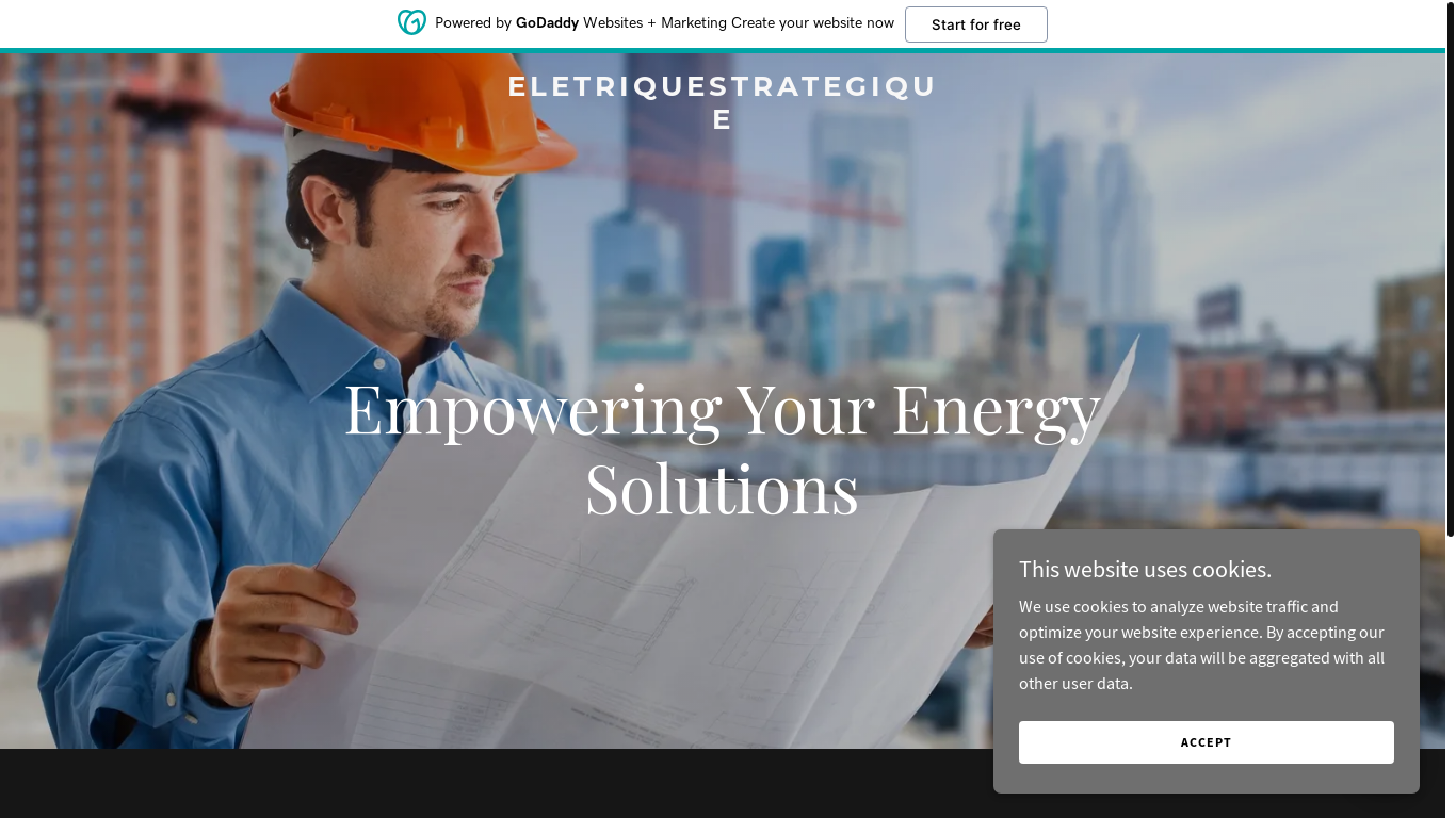 the desktop screenshot of electriquestrategique.com