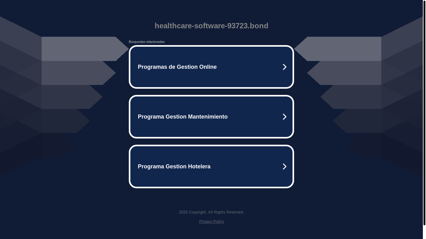 the desktop screenshot of healthcare-software-93723.bond