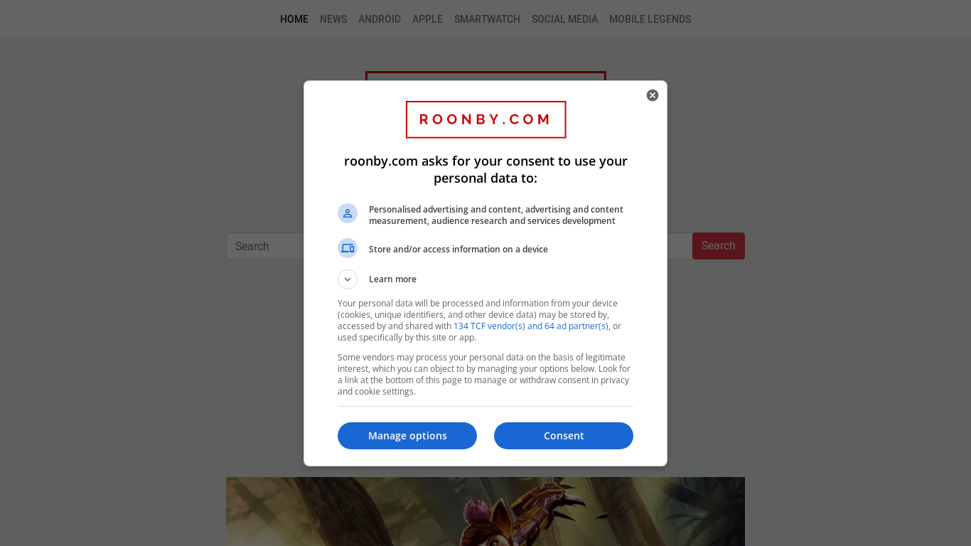 the desktop screenshot of roonby.com