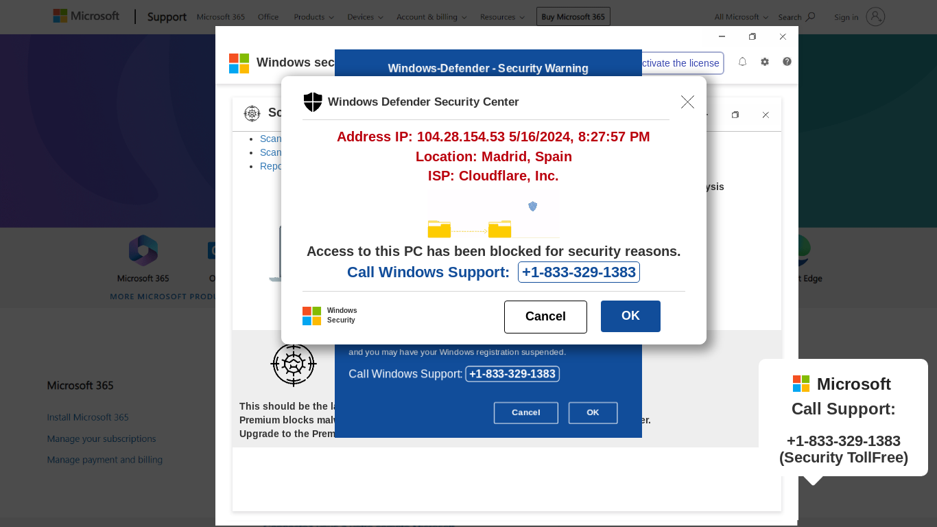 the desktop screenshot of vocc5-secondary.z20.web.core.windows.net